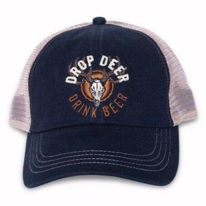 Drop Deer - Drink Beer Mesh Cap Hat Buck Wear NEW FAST SHIPPING